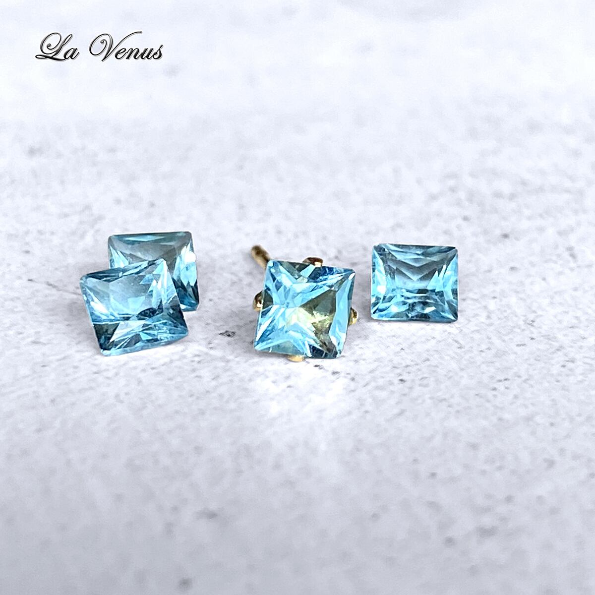 ✴︎つけっぱなしOK✴︎ ブラジル産 天然 スイスブルートパーズ 宝石質