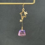 【片耳販売】宇宙カラーの星屑プリンピアス イヤリング イヤーカフ チャーム　喫茶店