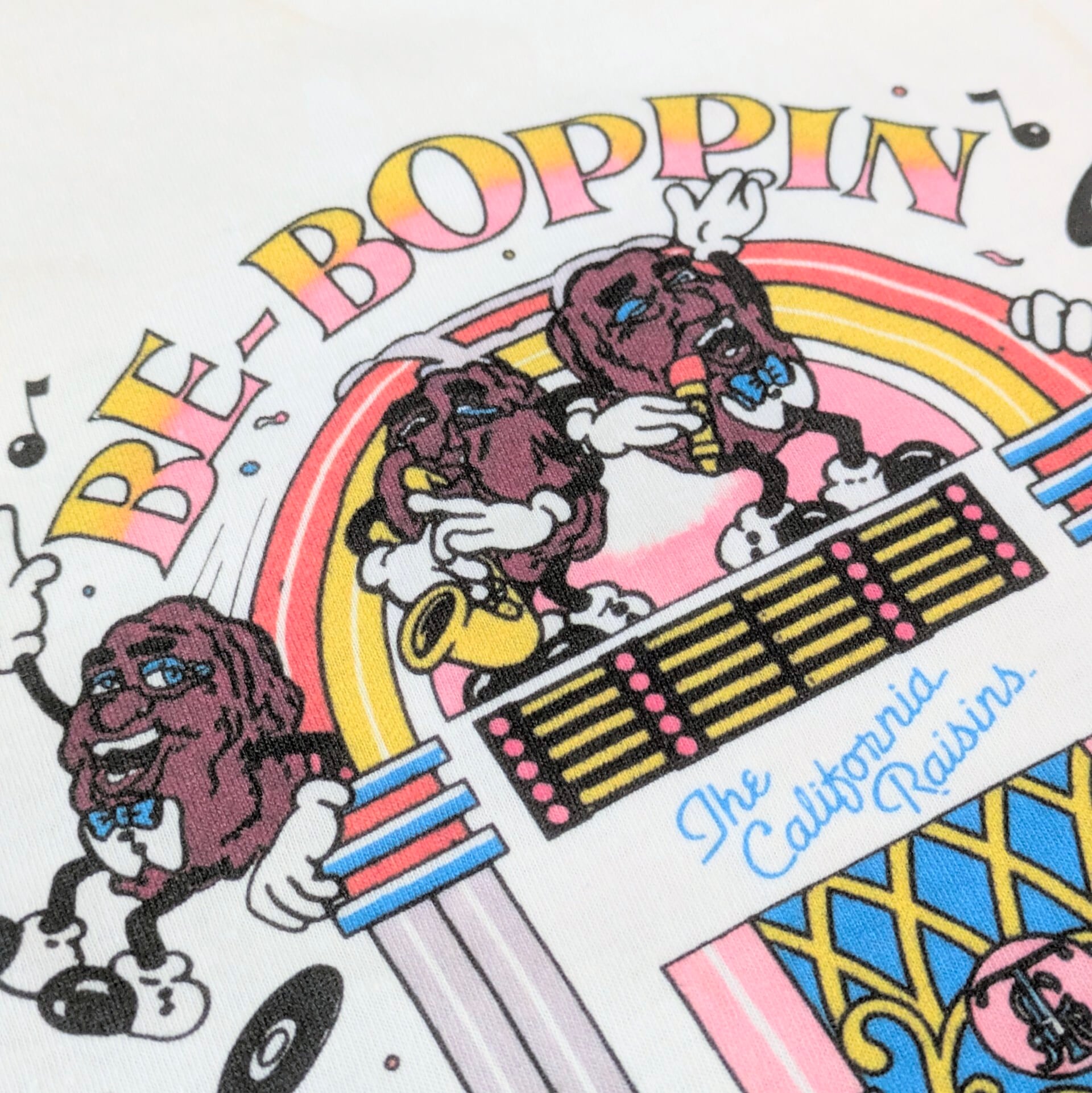 ♧【 California Raisins（ カリフォルニアレーズン ）】『 BE-BOP PIN 』 Tシャツ〚アメリカン雑貨 アメトイ〛