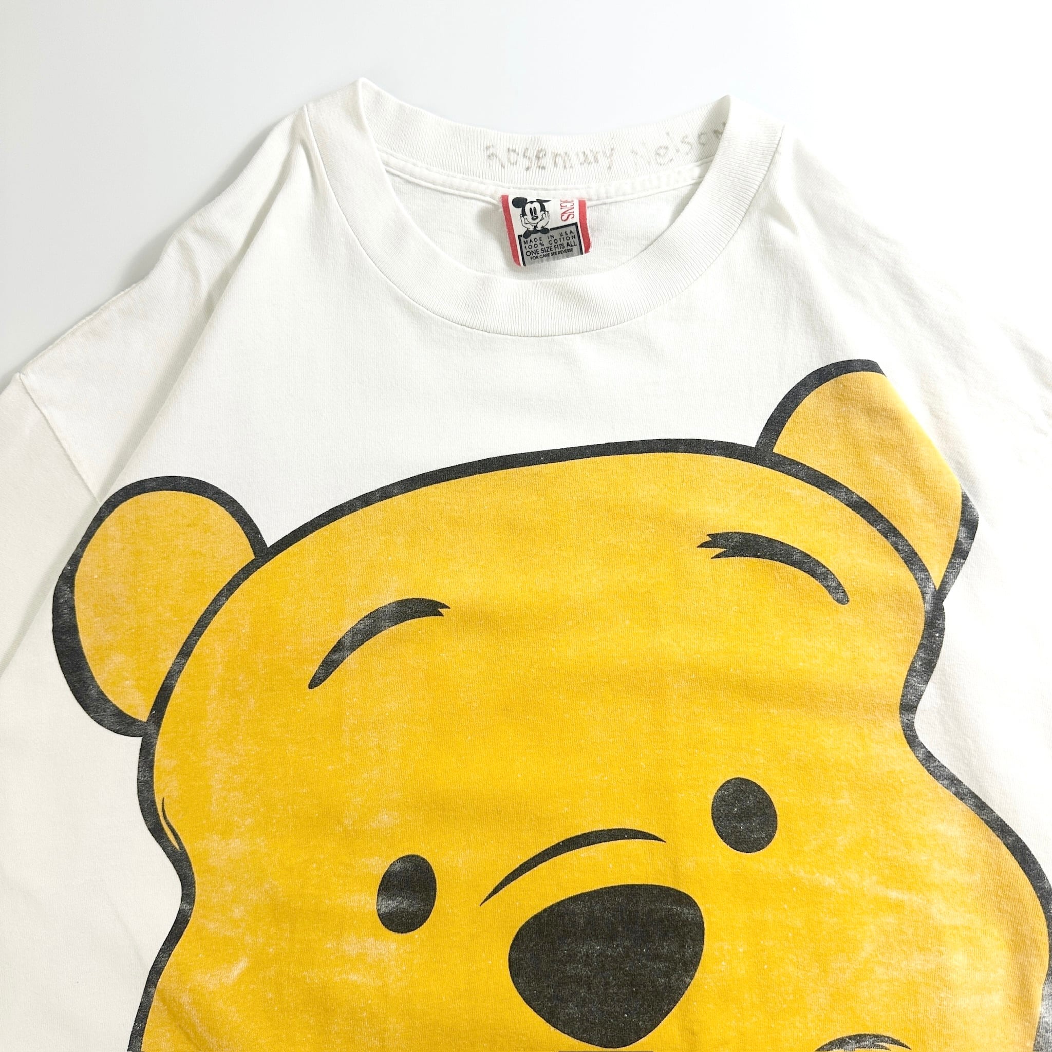 90s Disney Pooh Face T-Shirt USA