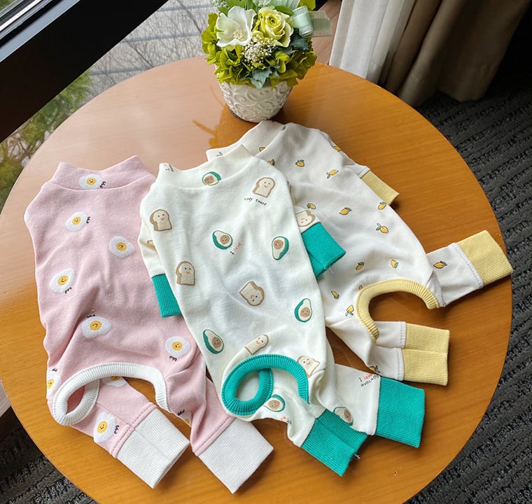 NEW CUTE ロンパース XS ~ XL 3color  /  犬服 春夏 新作 ドッグウェア オールインワン ロンパース ストレッチ 犬の服 つなぎ 猫 tsu34