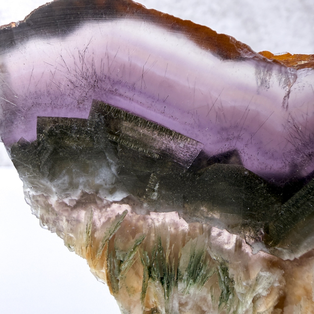 フローライト・パイライト スラブ * Fluorite * 天然石