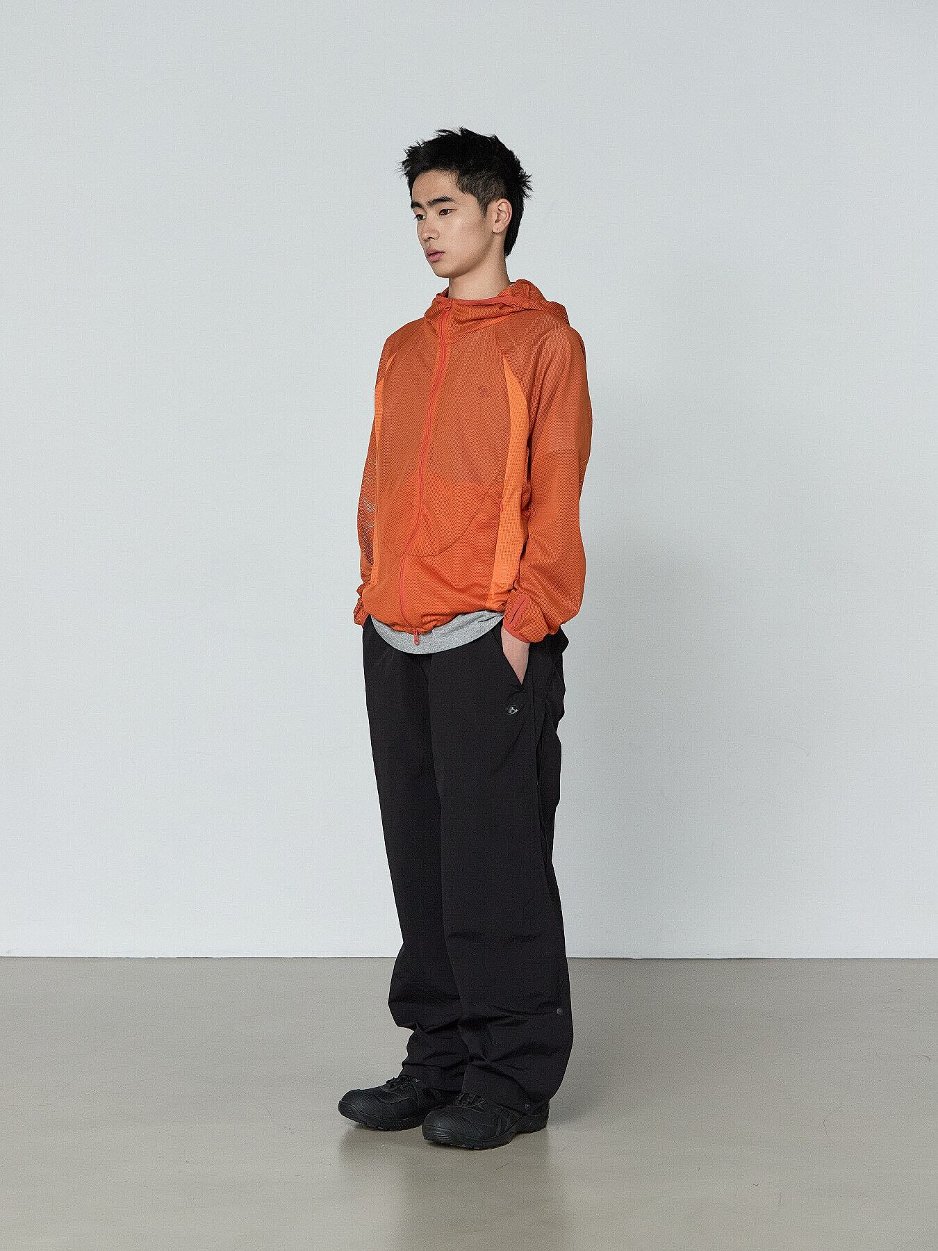 SAN SAN GEAR] SIDE FLAP TRACK PANTS [BLACK] 正規品 韓国ブランド