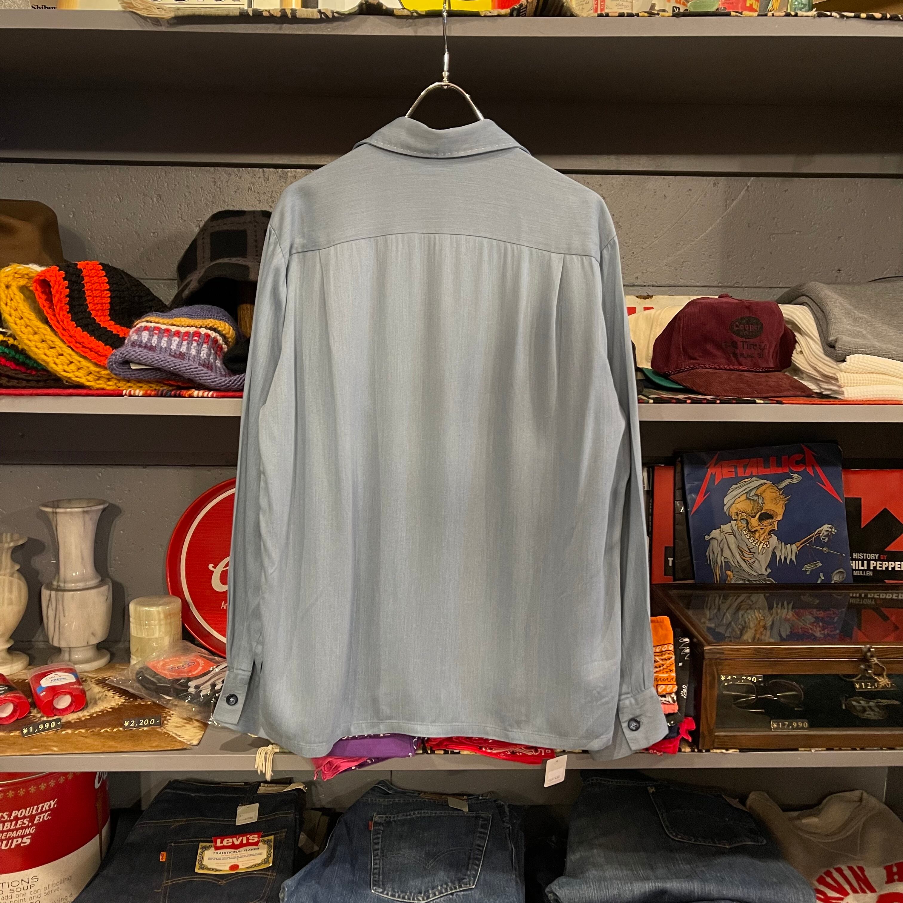 50s L/S Open Collar Rayon Shirt | VOSTOK