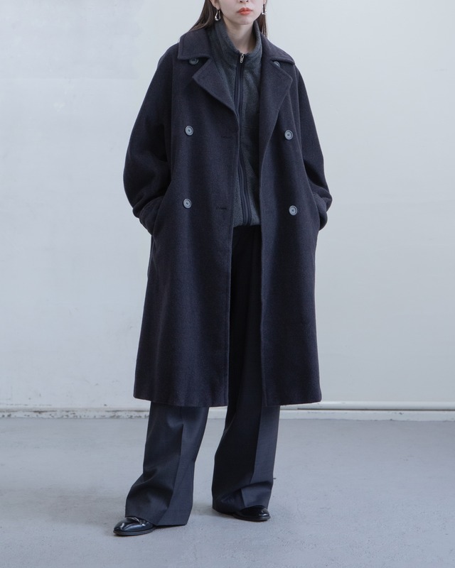 1990s Max Mara - kimono sleeves wool coat