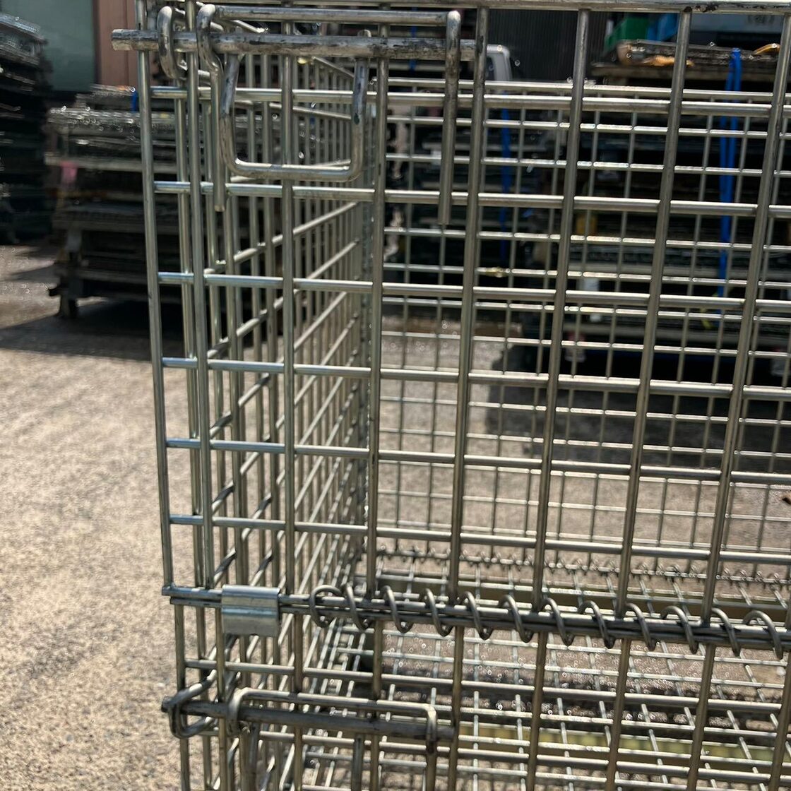 中古メッシュパレットsankin 10枚セット 横幅1000×奥行800×高さ850mm 