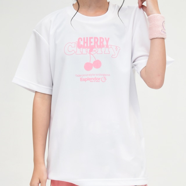 【NEW】さくらんぼ Tシャツ(ピンクロゴ)