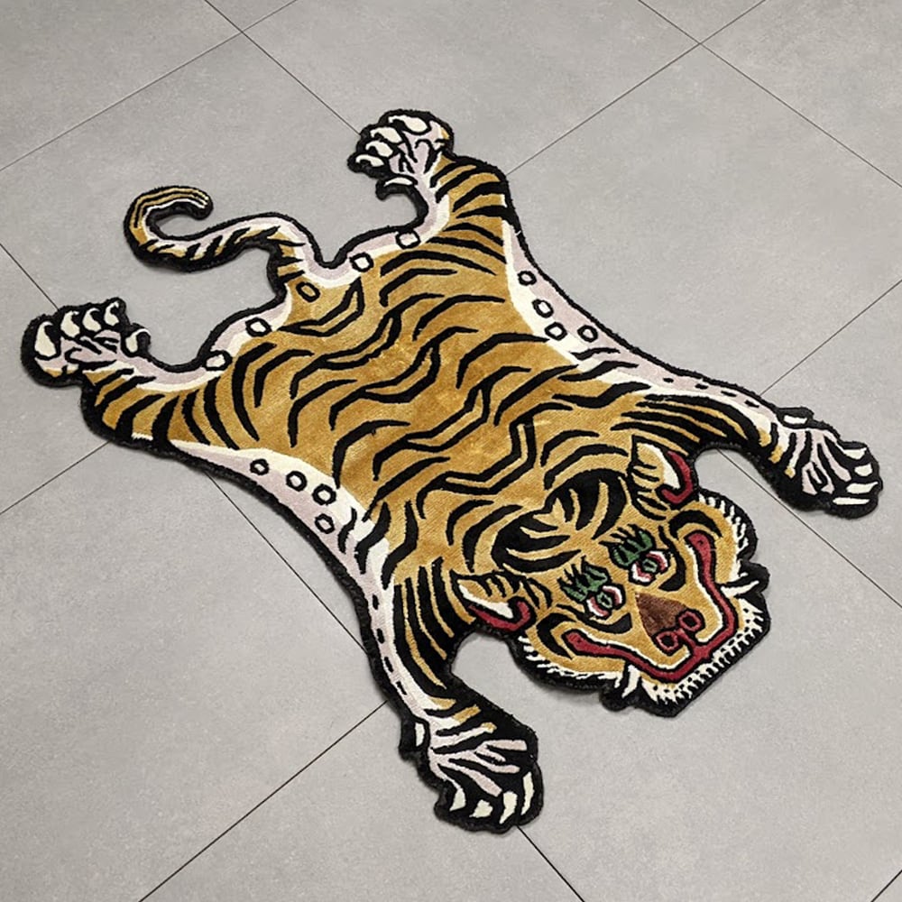 Tibetan Tiger Rug (Sサイズ シルク 019) チベタンタイガーラグ