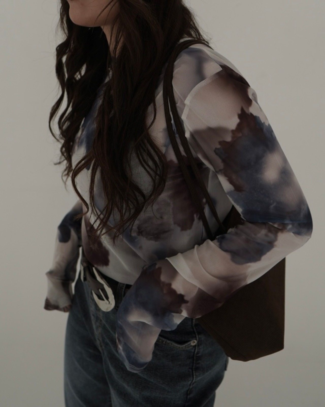 11月上旬ご予約Color-block stretch inner top／White