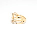 ダイヤモンド デザインリング K18 / 0.310ct