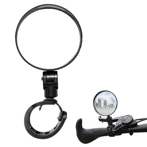 【新着特価】East Leaf 自転車 ミラー バックミラー バーエンドミラー 360°回転 ロードバイク ママチャリ バンド式