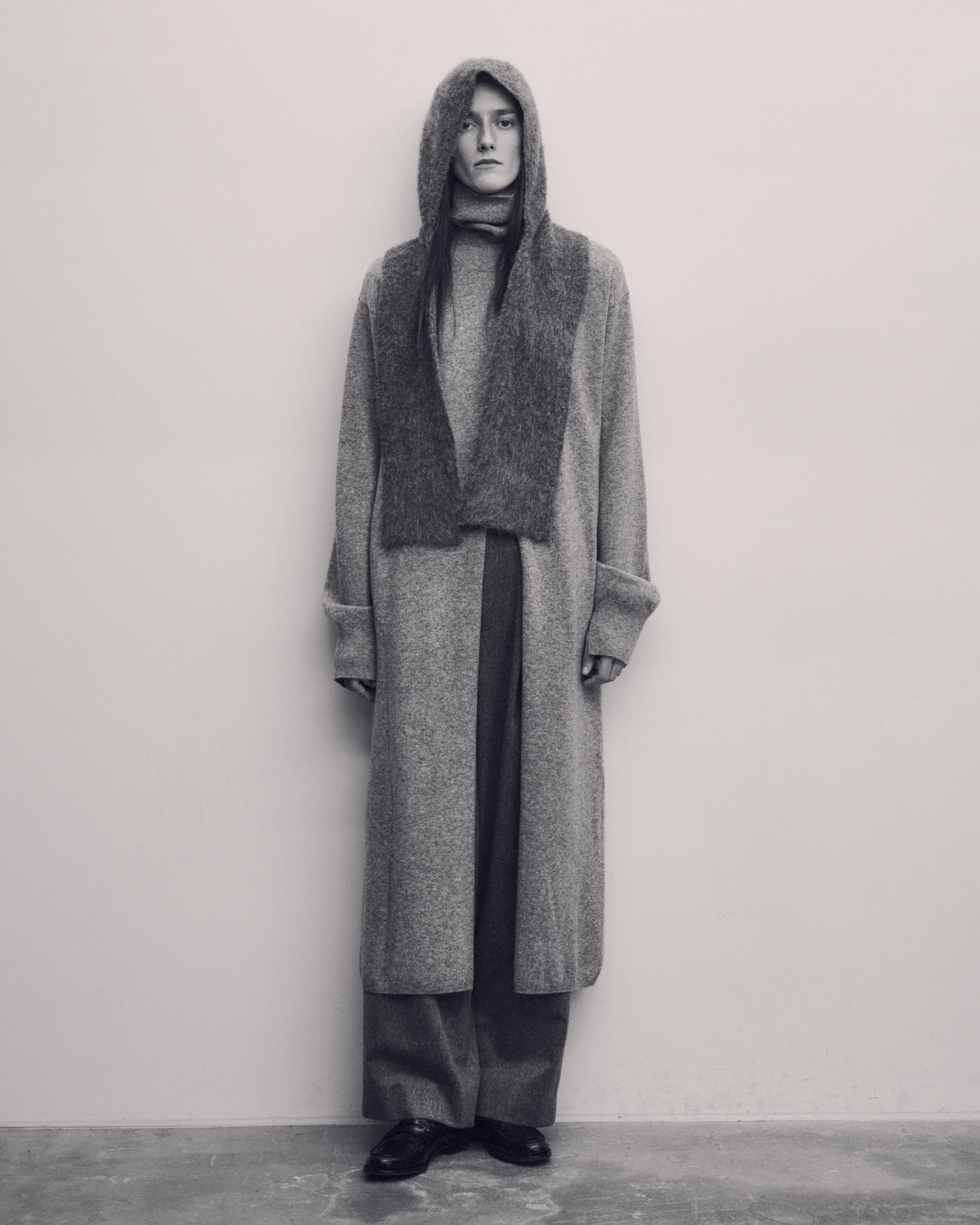 小物 stein ALPACA LONG MUFFLER BLACK stein ALPACA LONG MUFFLER BLACK