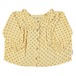 【即納】Round Collar Shirt ラウンドカラー ブラウス light yellow w/ little flowers｜piupiuchick ピウピウチック AW22 BM2202