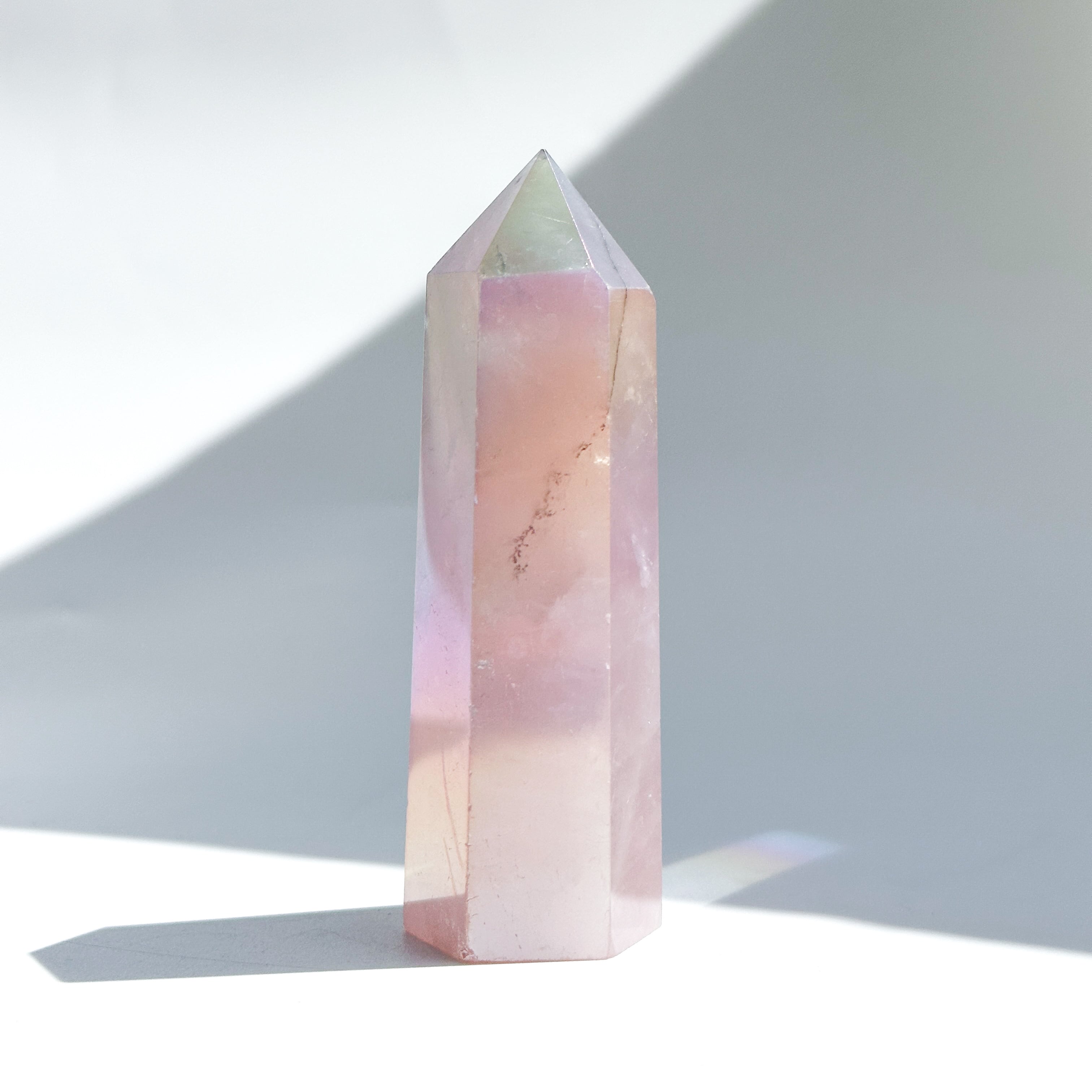 エンジェルオーラローズクォーツ タワー33✧ Angel Aura Rose Quartz