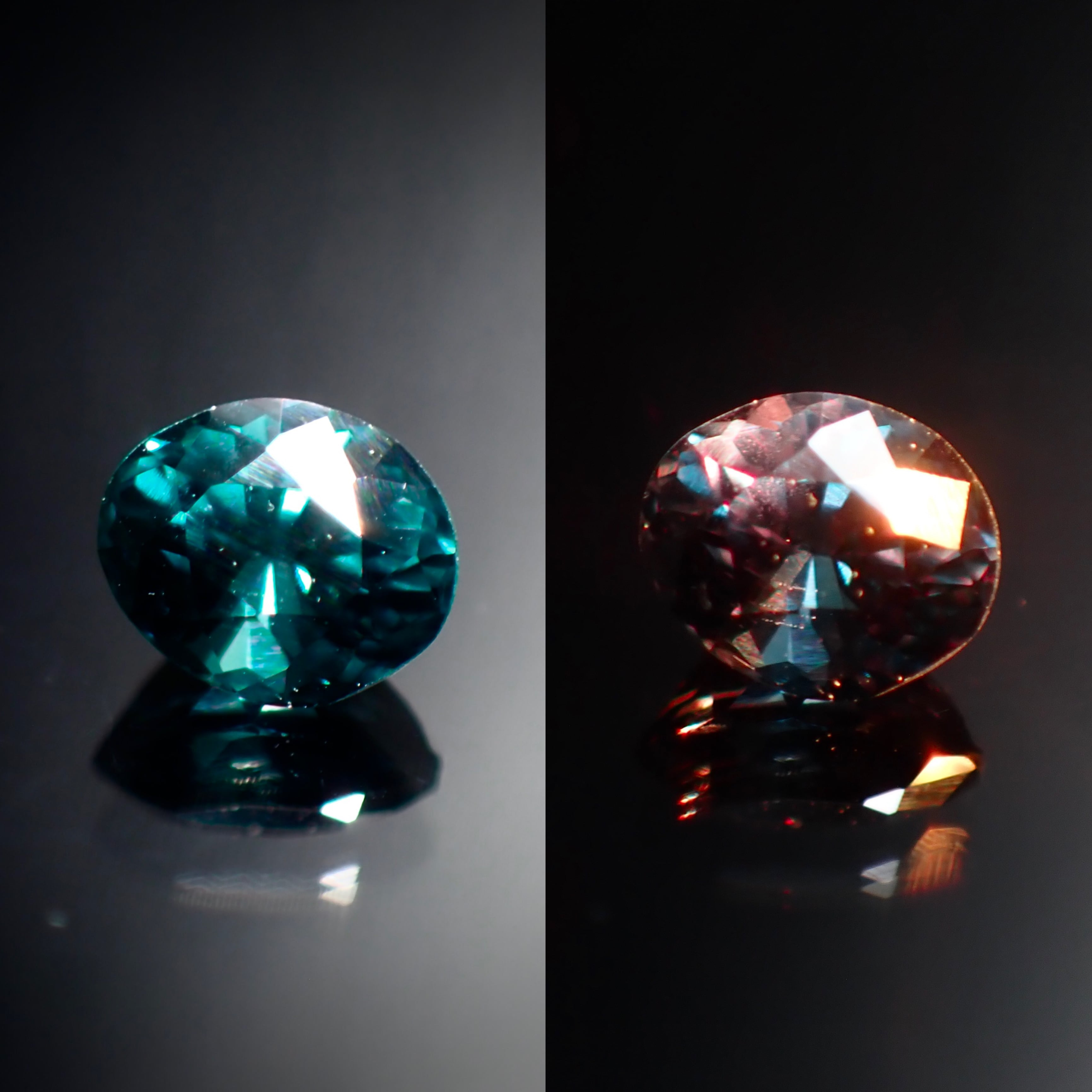 唯一無二の蒼色 0.18ct 天然 ベキリーブルー ガーネット(カラーチェンジガーネット)
