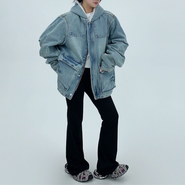 オーバーサイズユーティリティデニムジャケット   R01139