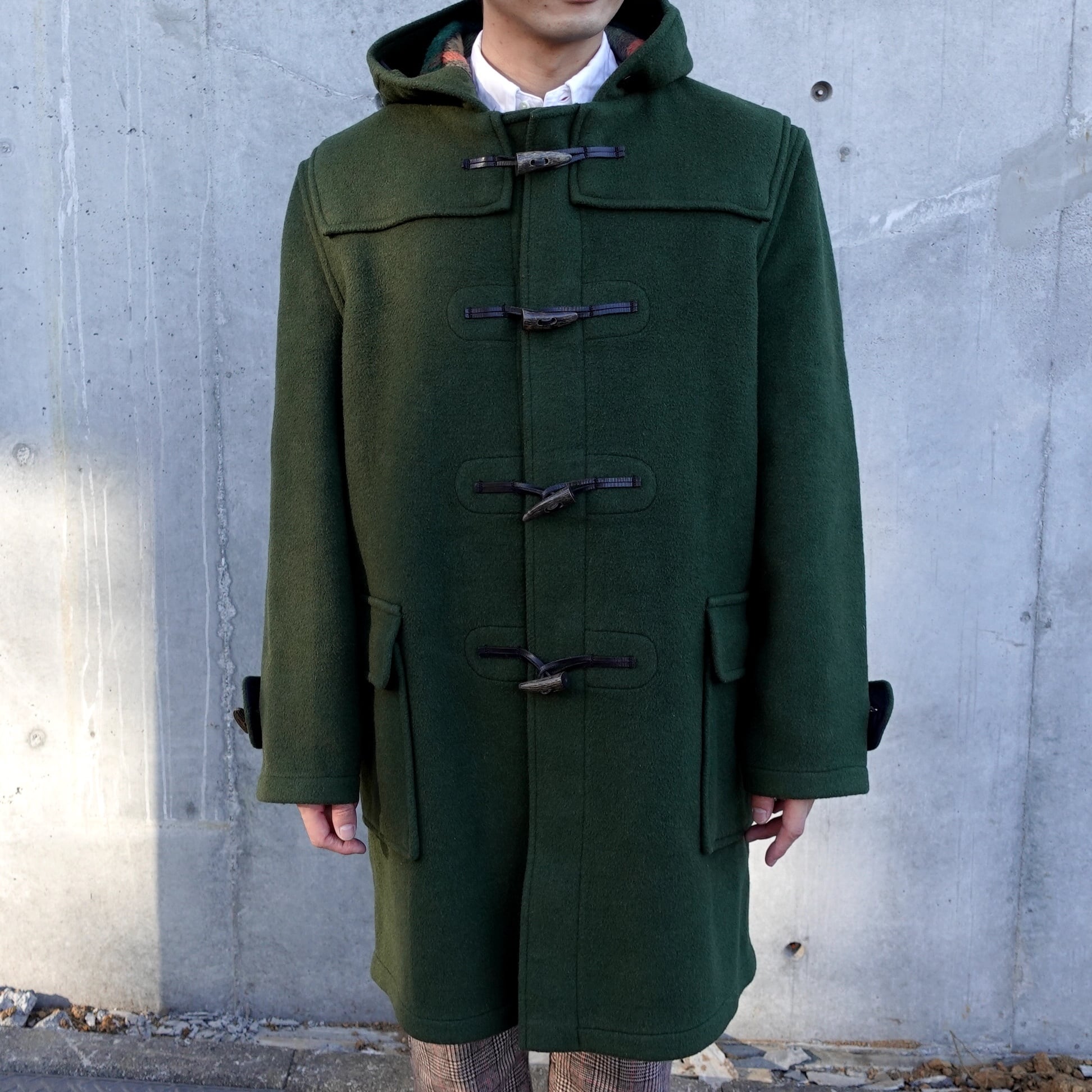 men's】80s vintage/GLOVERALL / Alexander / ダッフルコート / Green