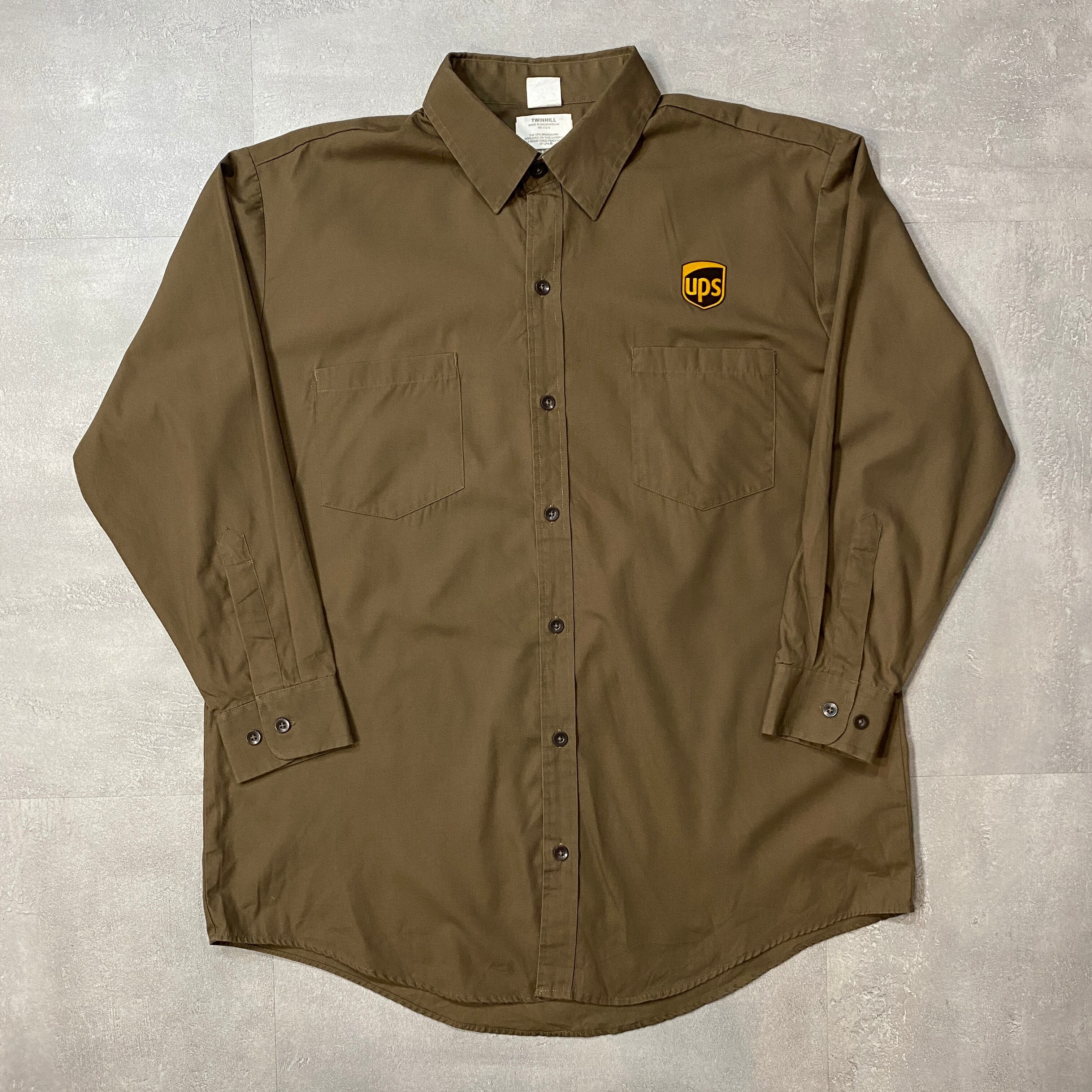 《XL》ups ワークシャツ 長袖シャツ アメカジ no.4132