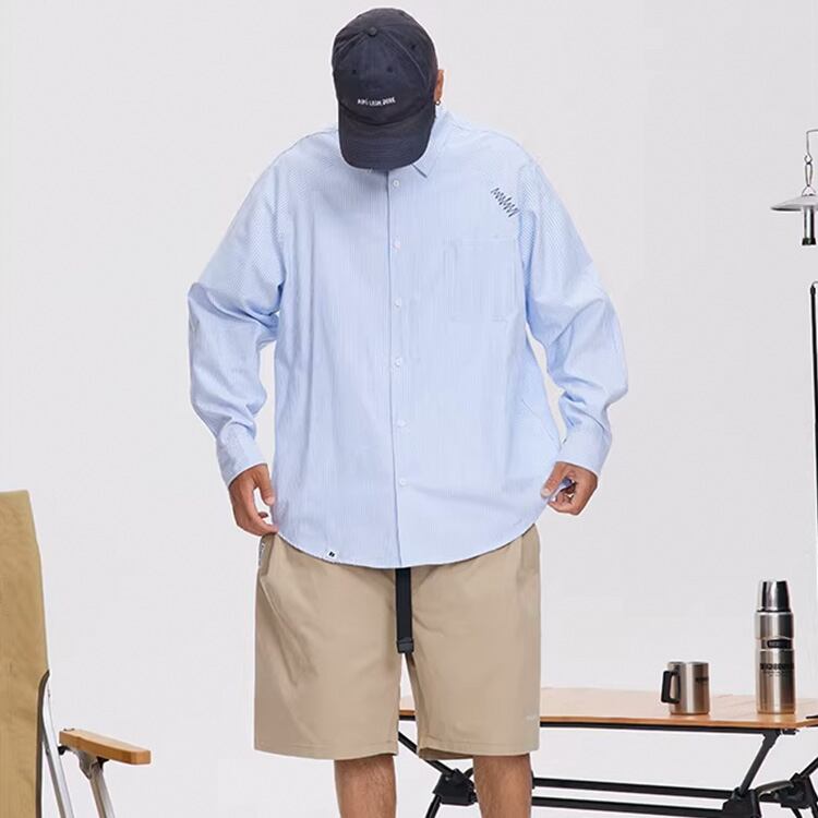 ★RETRO CASUAL STRIPED SHIRT　　　A0702