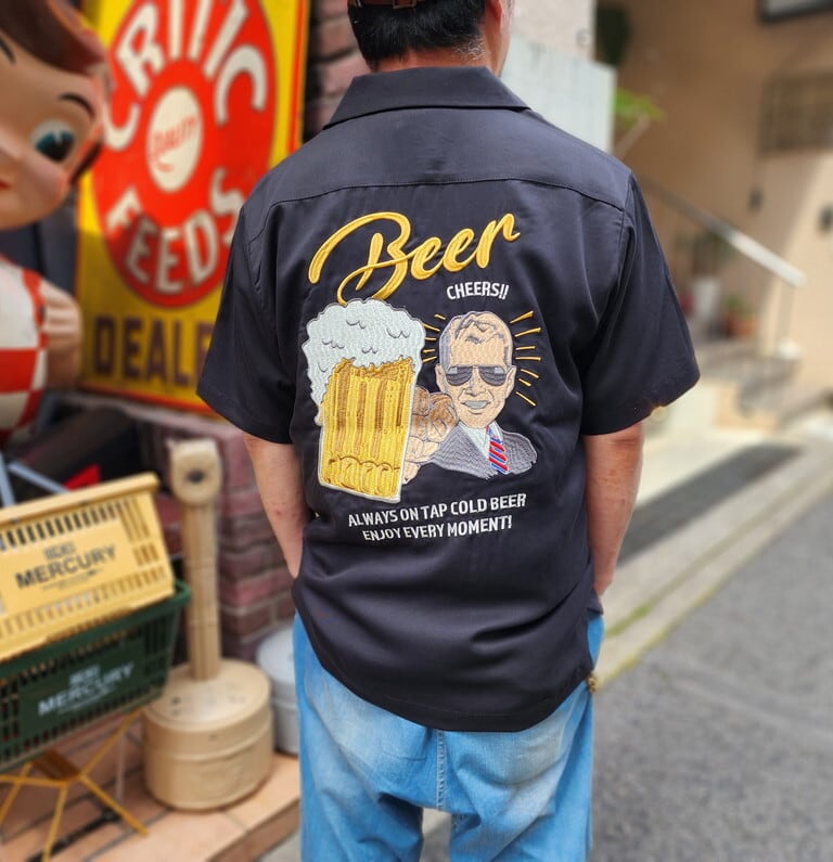 HOUSTON】ボウリングシャツ BOWLING SHIRT（BEER） | 雑貨株式会社