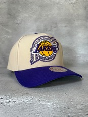 Michell＆Ness/ミッチェル＆ネス NBA  レイカーズ  OFF TILTED PRO SNAPBACK LOS ANGELES LAKERSキャップ
