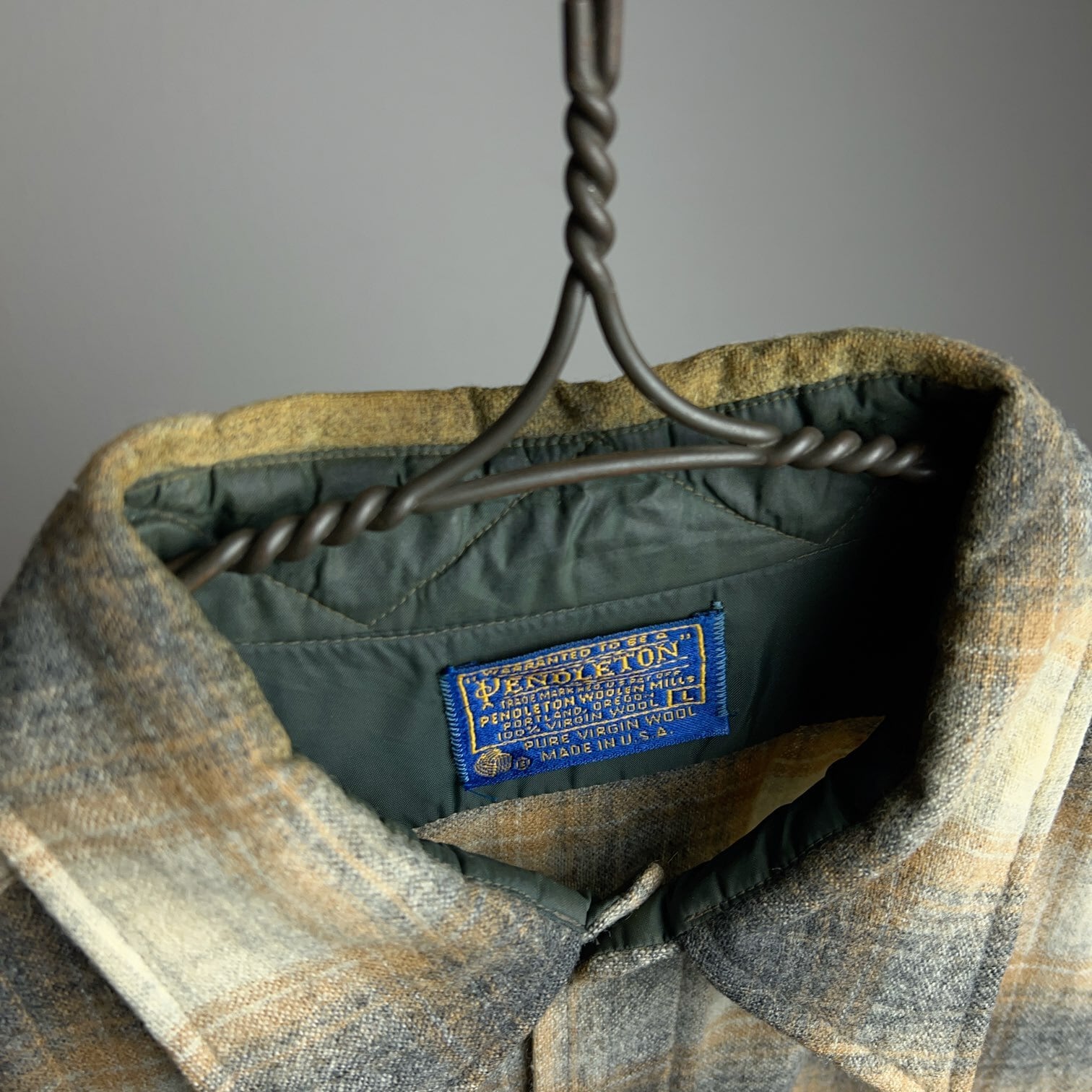 70's~80's PENDLETON OMBRE PLAID SHIRT SIZE L【1101A81 70's~80's PENDLETON OMBRE PLAID SHIRT SIZE L【1101A81