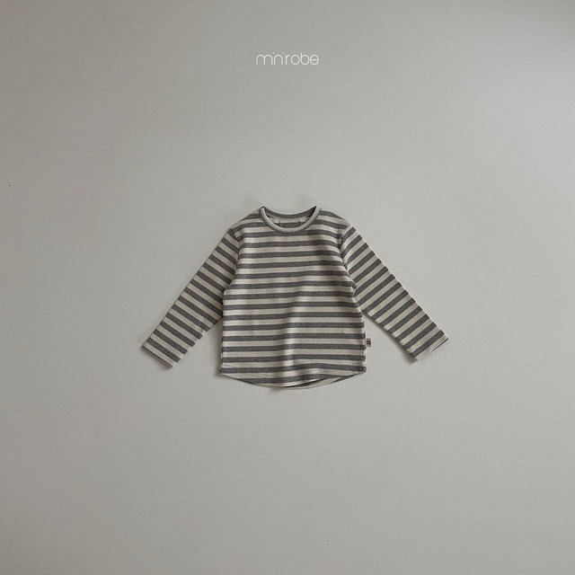 <LAST1>[即納]minirobe / mango stripe round T
