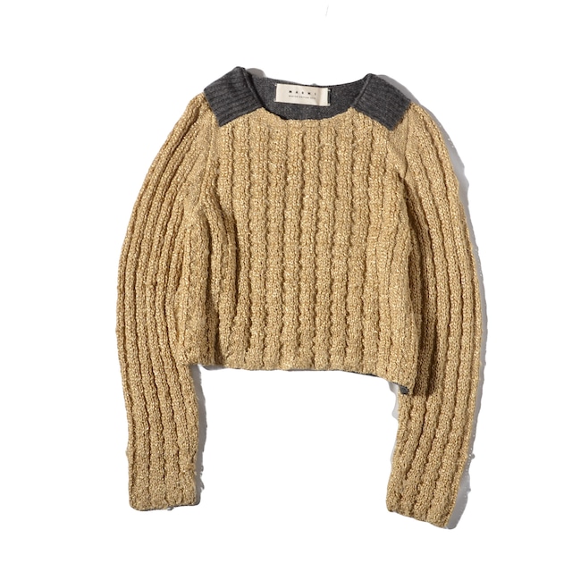 marni  gold cable knit