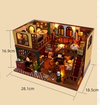 DIY ミニチュア ブックエンド ミニチュアハウス マジックハウス パズル 手作り組み立て 建築模型 クリエイティブ 誕生日 プレゼント クリスマス おしゃれ インテリア 北欧 ホリデー 木製