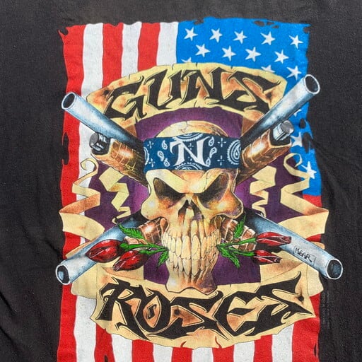 90's GUNS N' ROSES ガンズ＆ローゼス USE YOUR ILLUSION TOUR Tシャツ