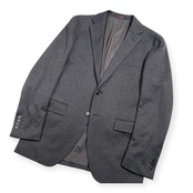 ORIHICA オリヒカ SMART JERSEY ツイード セットアップ 2B スーツ テーラード 裾ダブル スラックス S/W73 /ダークグレー