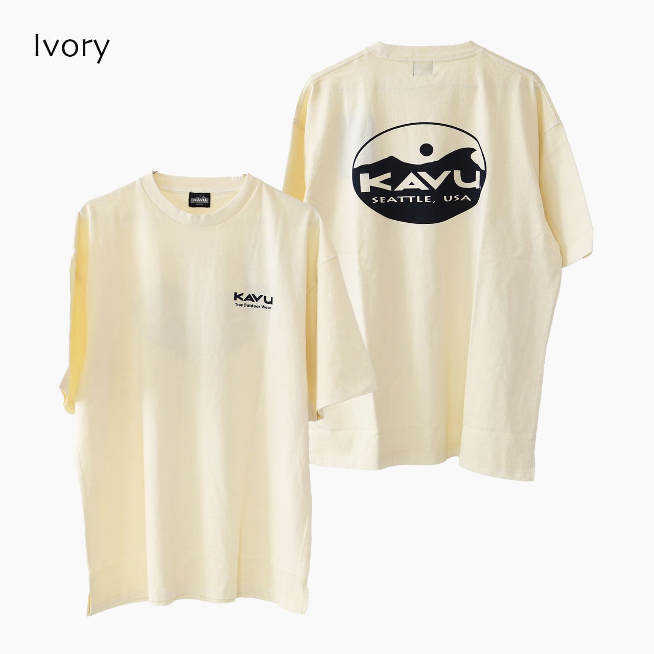 KAVU [カブー] Surf Logo Tee -pigment- [19822225] サーフロゴティー