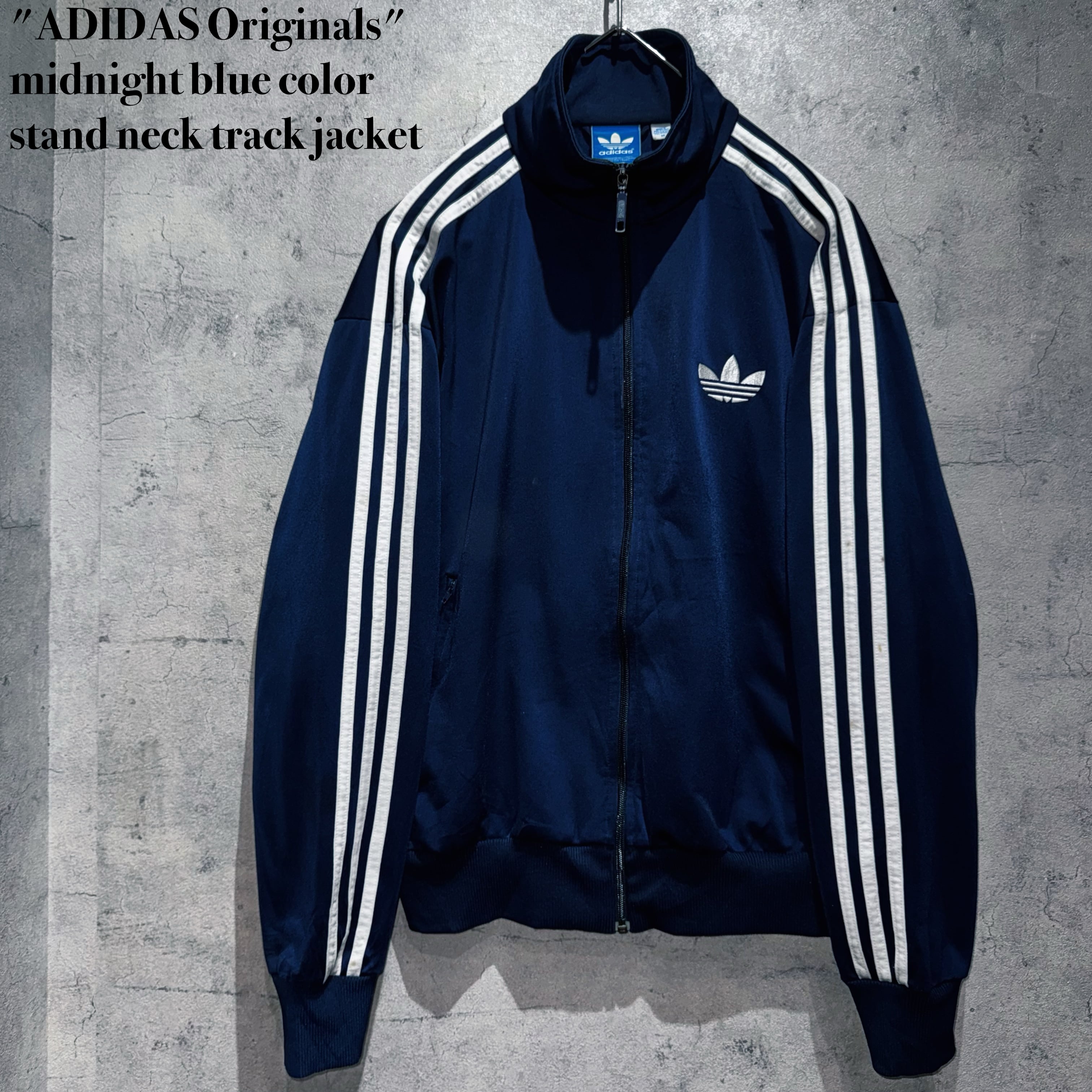 "ADIDAS Originals"midnight blue color stand neck track jacket