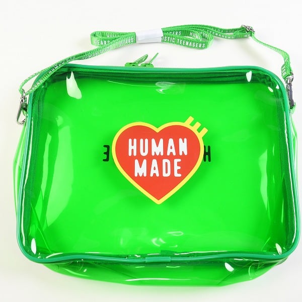 HUMAN MADE PVC  ショルダー バック POUCH large 緑