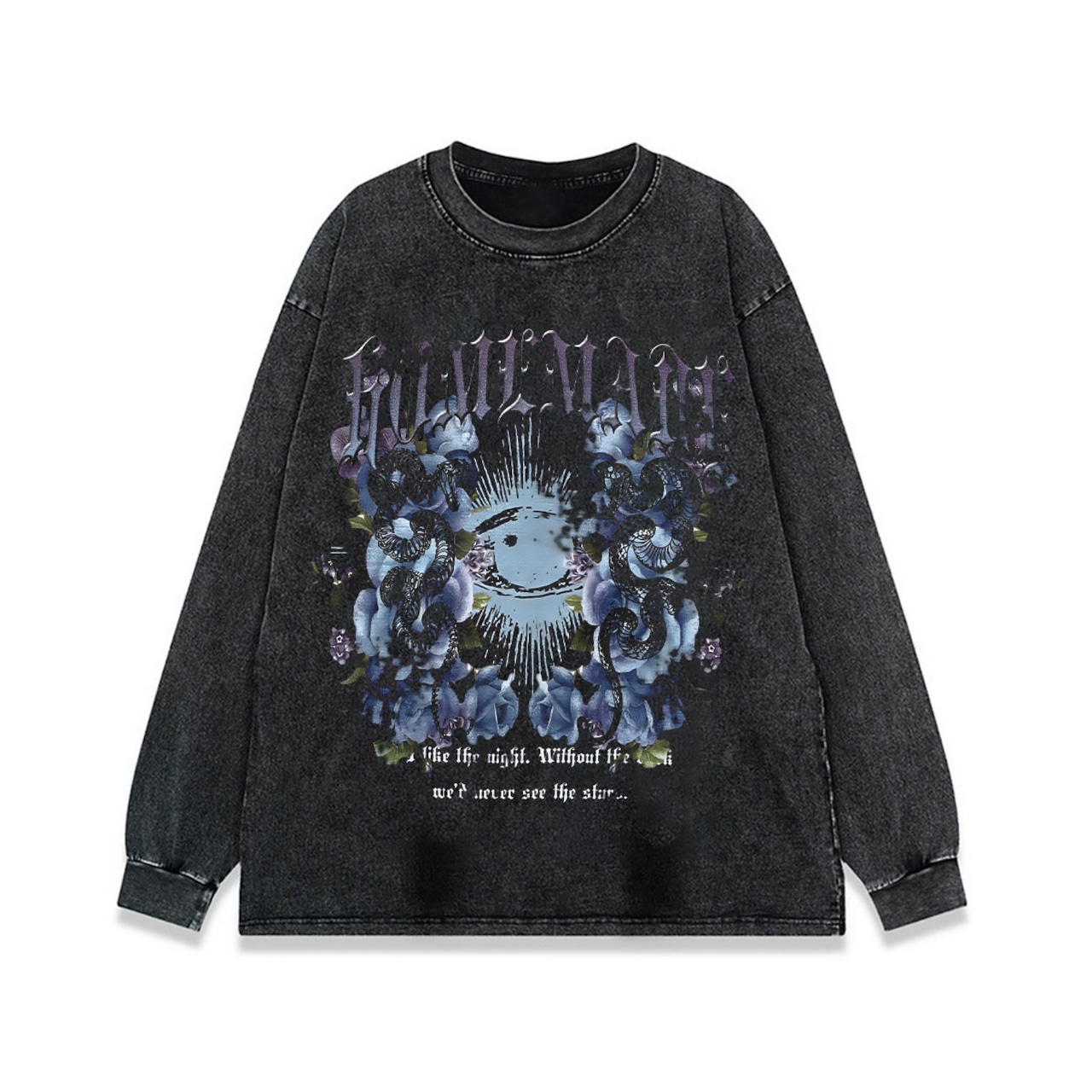 VINTAGE ストリート 蛇と花 Tシャツ T131