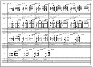 建具表テンプレートCADデータ[拡張子dwg]