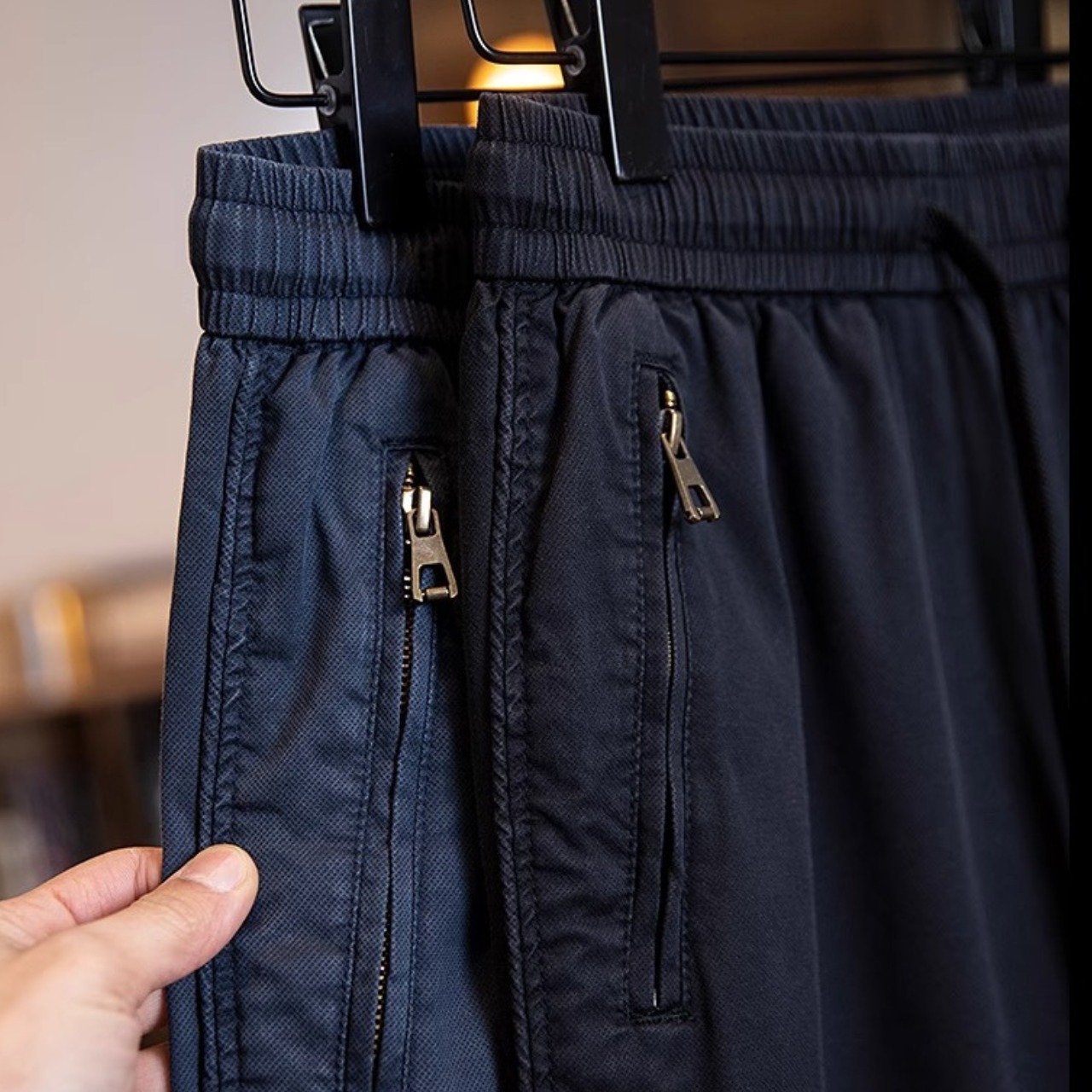 Vintage zipper drawstring pants  0965 - 11