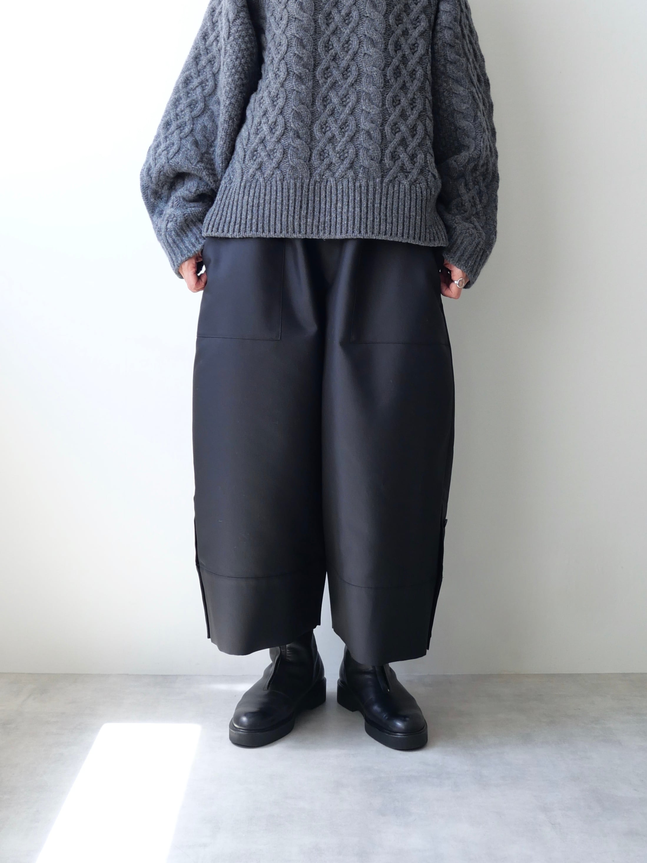 TENNE HANDCRAFTED MODERN / overall pants(BLACK)