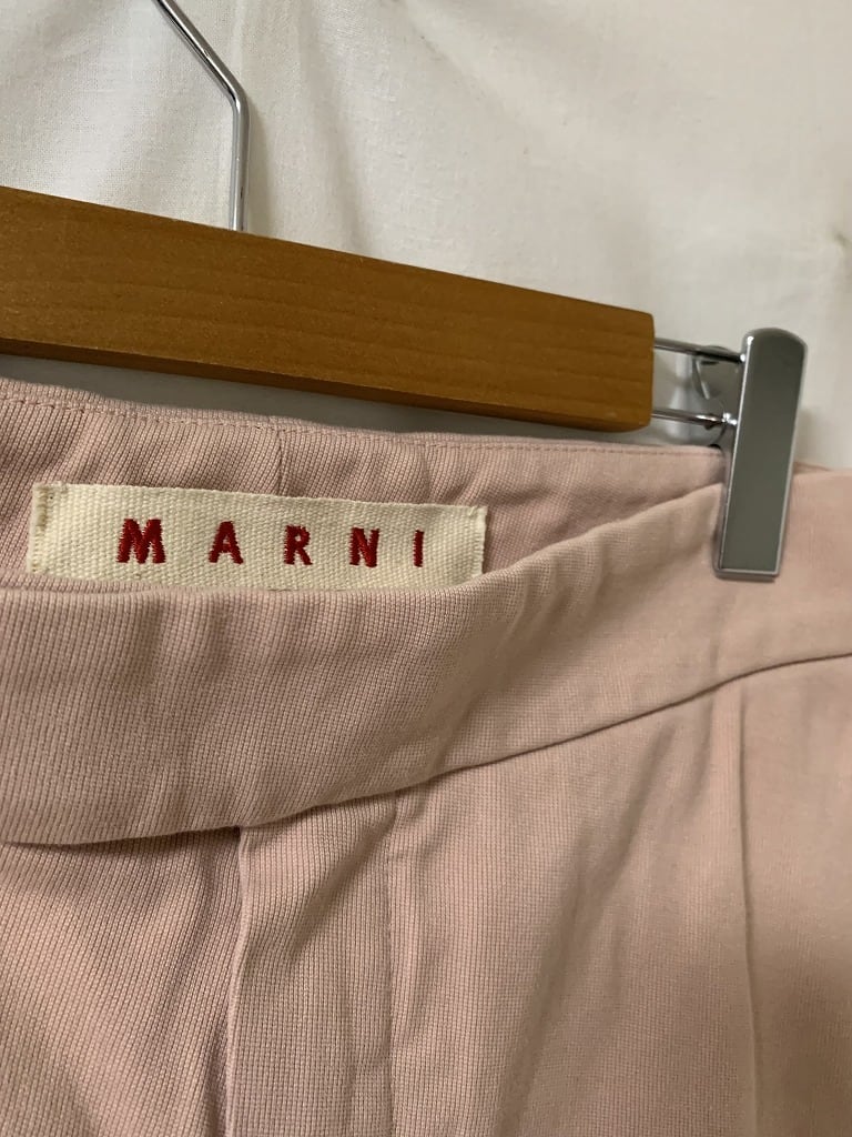 Wide Silhouette Solid Color Design Pants "MARNI"