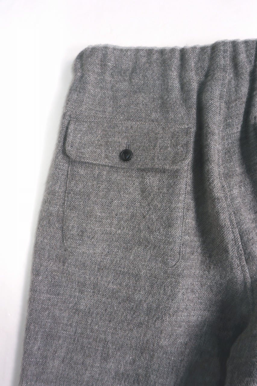 Wool Linen Tweed Wide Pants