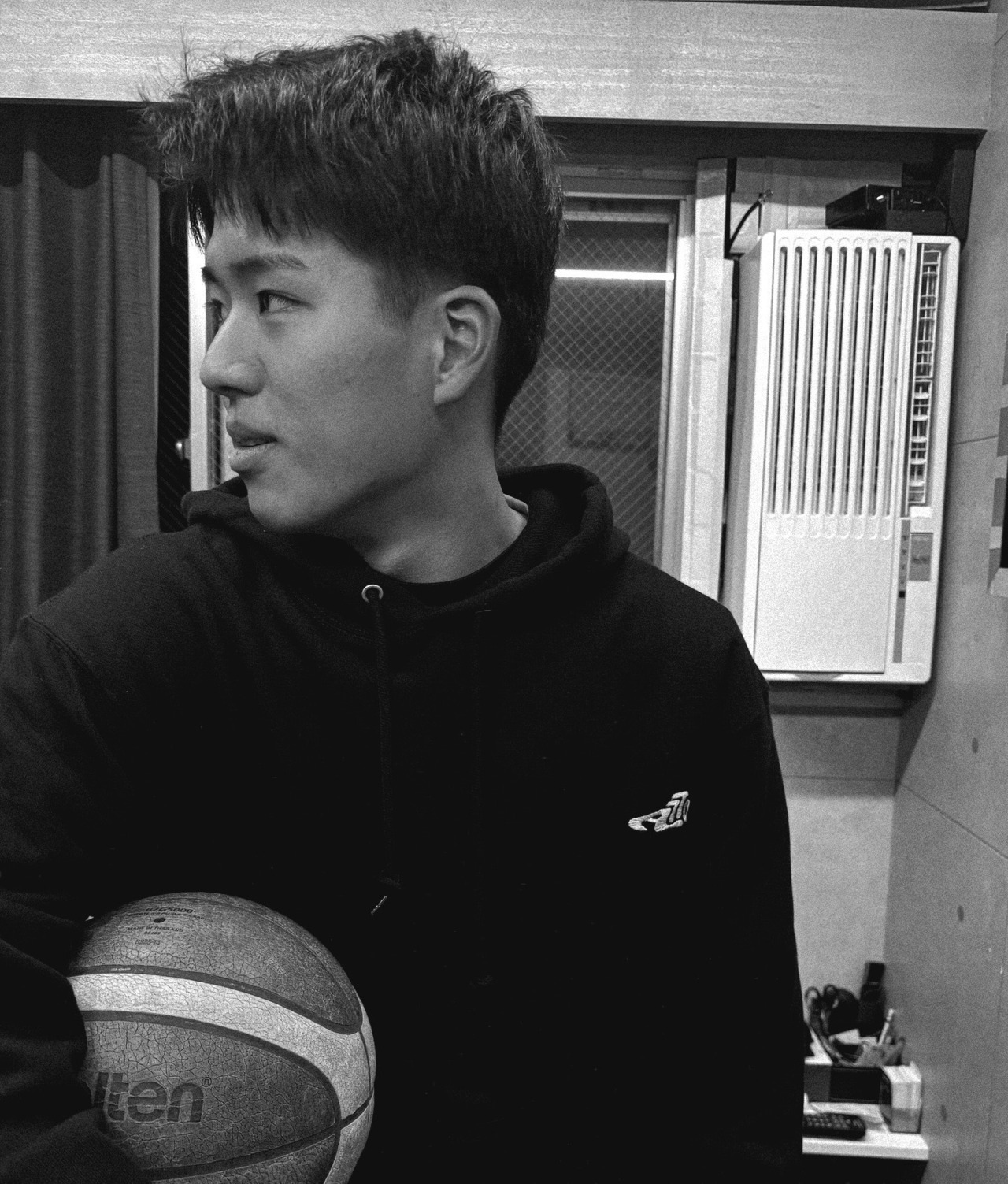 Kicks Logo Hoodie - ash/neon yellow