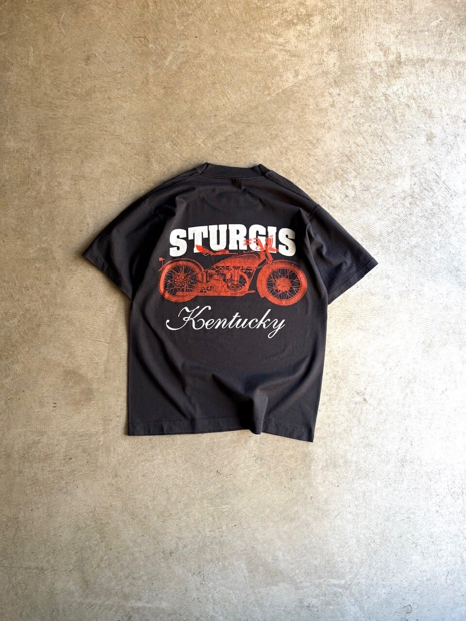 MEXICO製 90's FRUIT OF THE LOOM PRINT T-SHIRTS “LITTLE STURGIS RALLY”