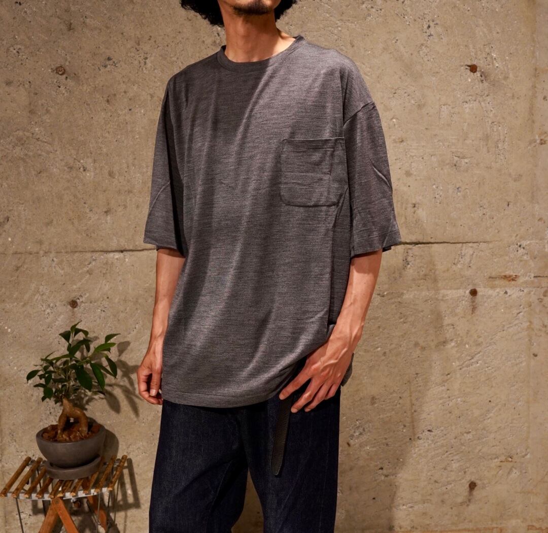 COMOLI(コモリ) / サマーウール天竺Tシャツ -gray-(X01-05023) | Signs
