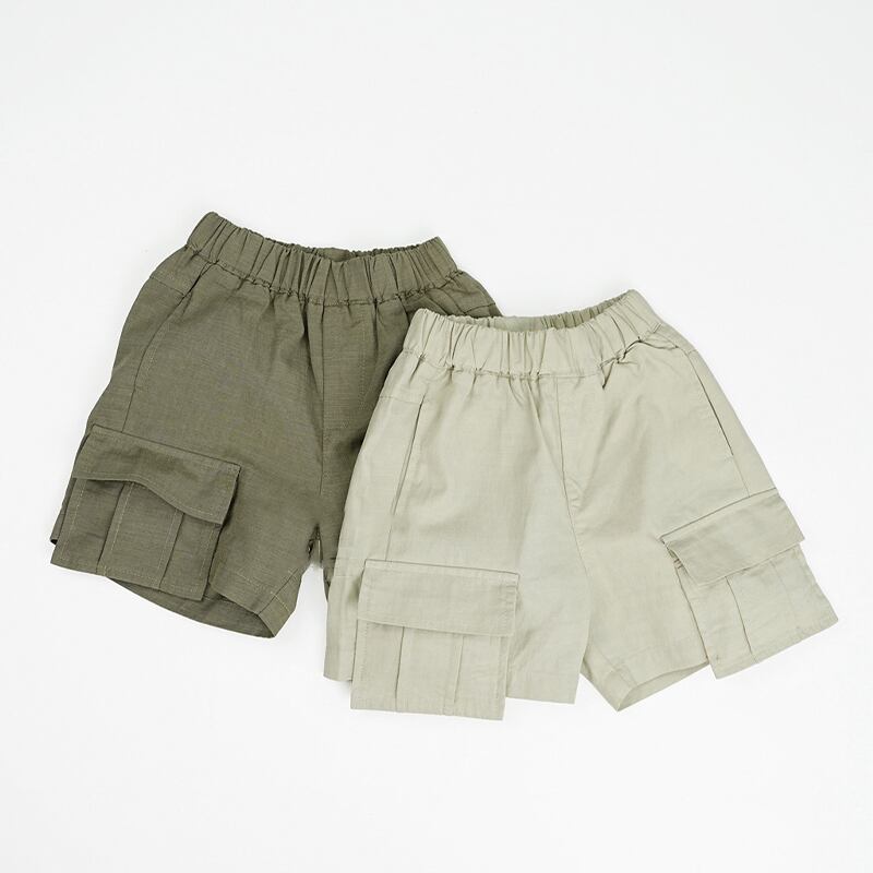 【BABY&KID】夏新作 無地ショートパンツ
