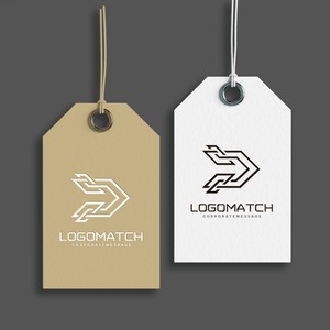 右方向へ力強く進む矢印Dのロゴ