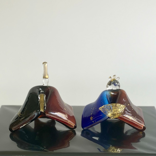 可児友紀　夜桜（黒台付）【箱付き・ラッピング・熨斗無料】