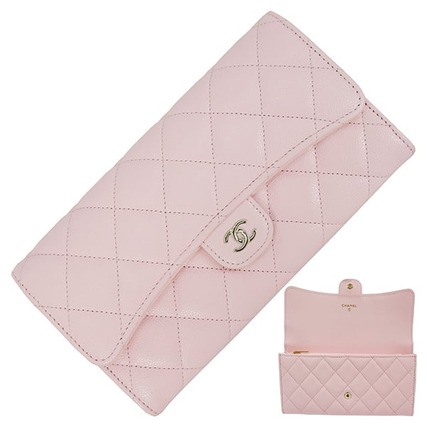 New CHANEL シャネル クラシック フラップウォレット AP0241