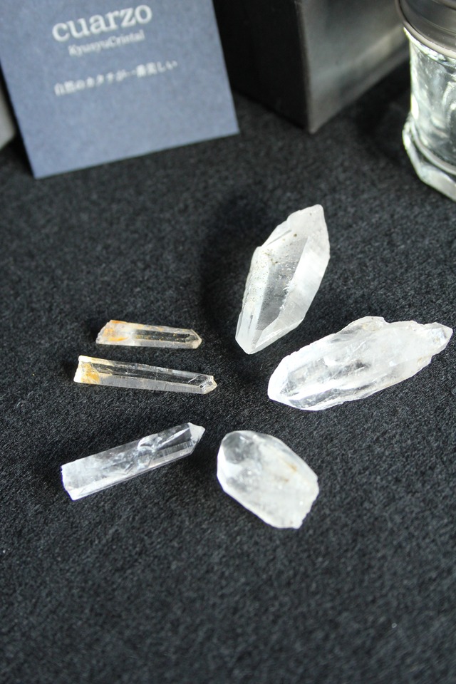 【157】2種の宮崎クリスタル アクアリウム　ローズウッドLEDベース