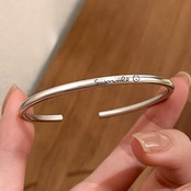 かわいい シルバー スマイル ブレスレット