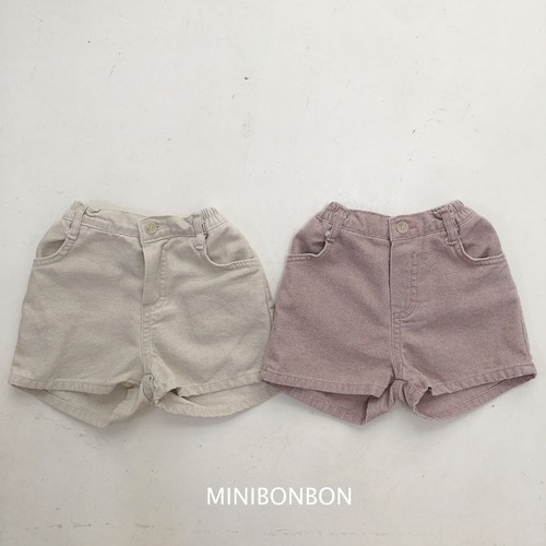 【予約】mini bonbon コットンショートパンツ